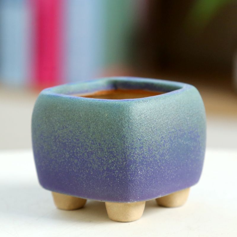 Training Pot Ceramic - Mini Fleshy Flowerpot Ceramic，Breathable Thumb Pot
