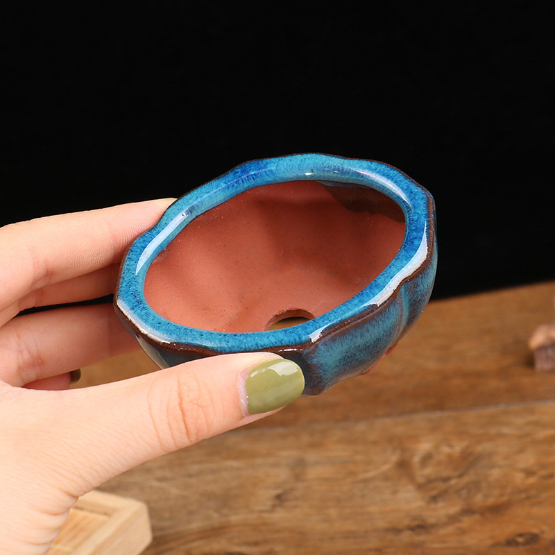Training Pot Ceramic - Chinese Style Bonsai Flowerpot Ceramic Craft