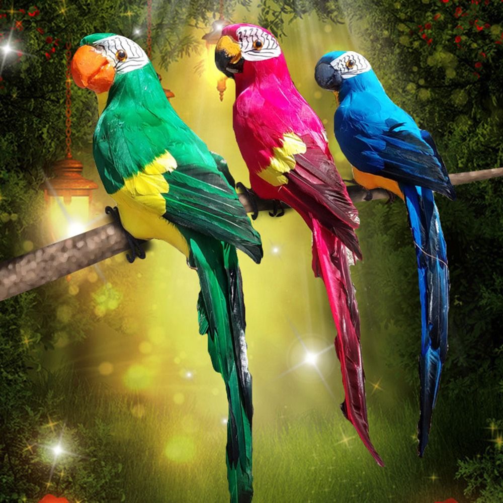 Bonsai Garden Photos - 25cm/35cm/45cm/60cm Simulation Parrot Foam Multicolor Artificial