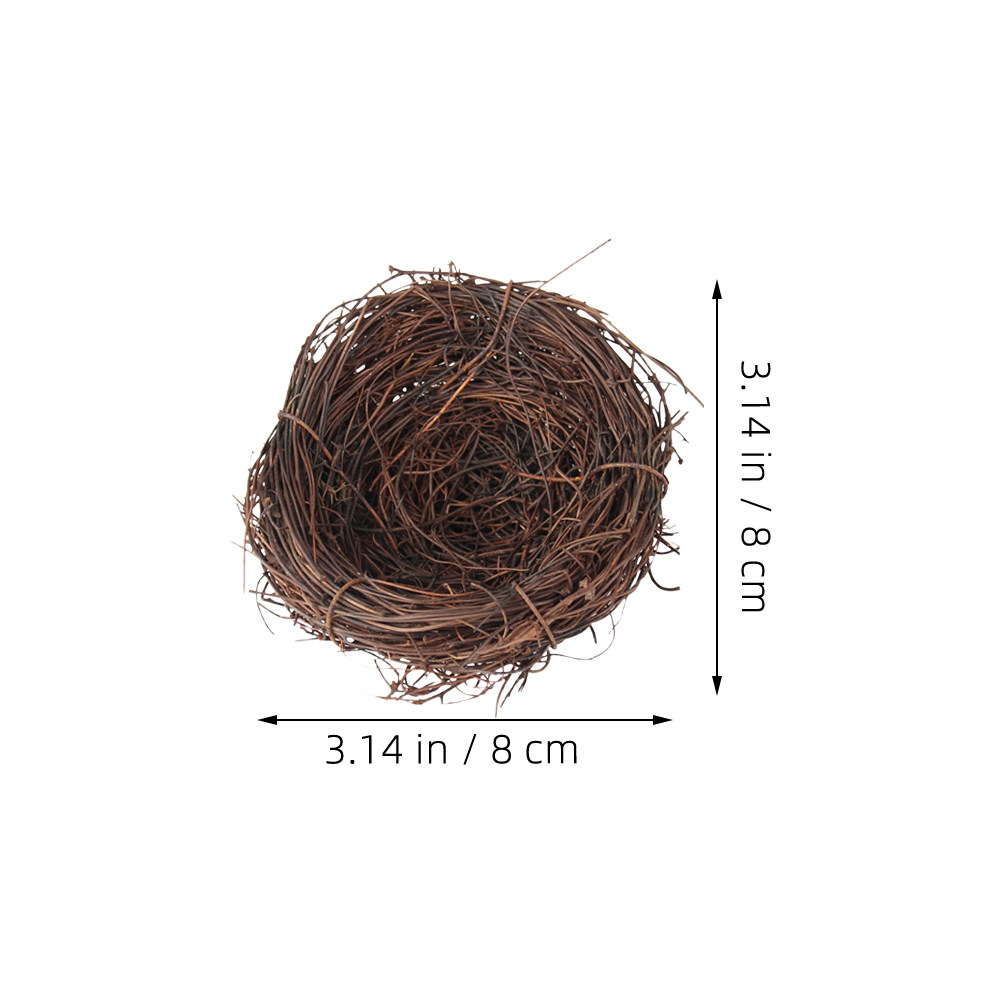 2Pcs Faux Woven Rattan Bird Ne - Bonsai Garden Photos 评论和价格