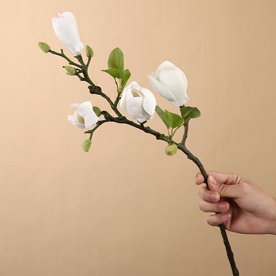 Artificial Flowers Silk Magnol - Bonsai Garden Photos 评论和价格