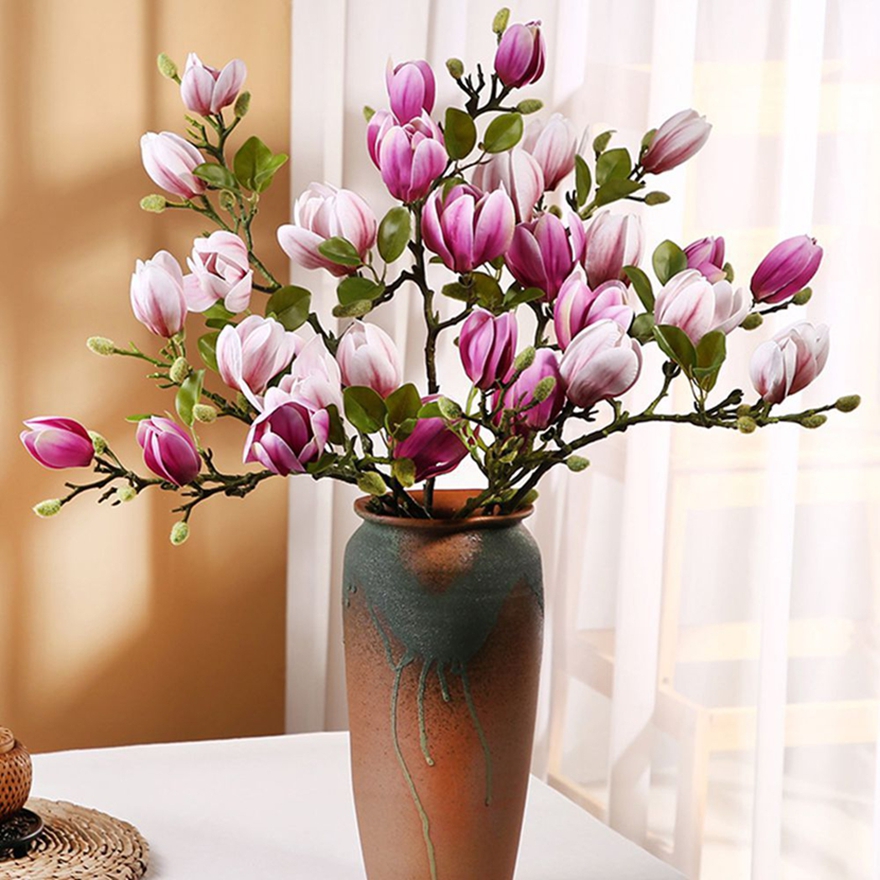 Artificial Flowers Silk Magnol - Bonsai Garden Photos 评论和价格