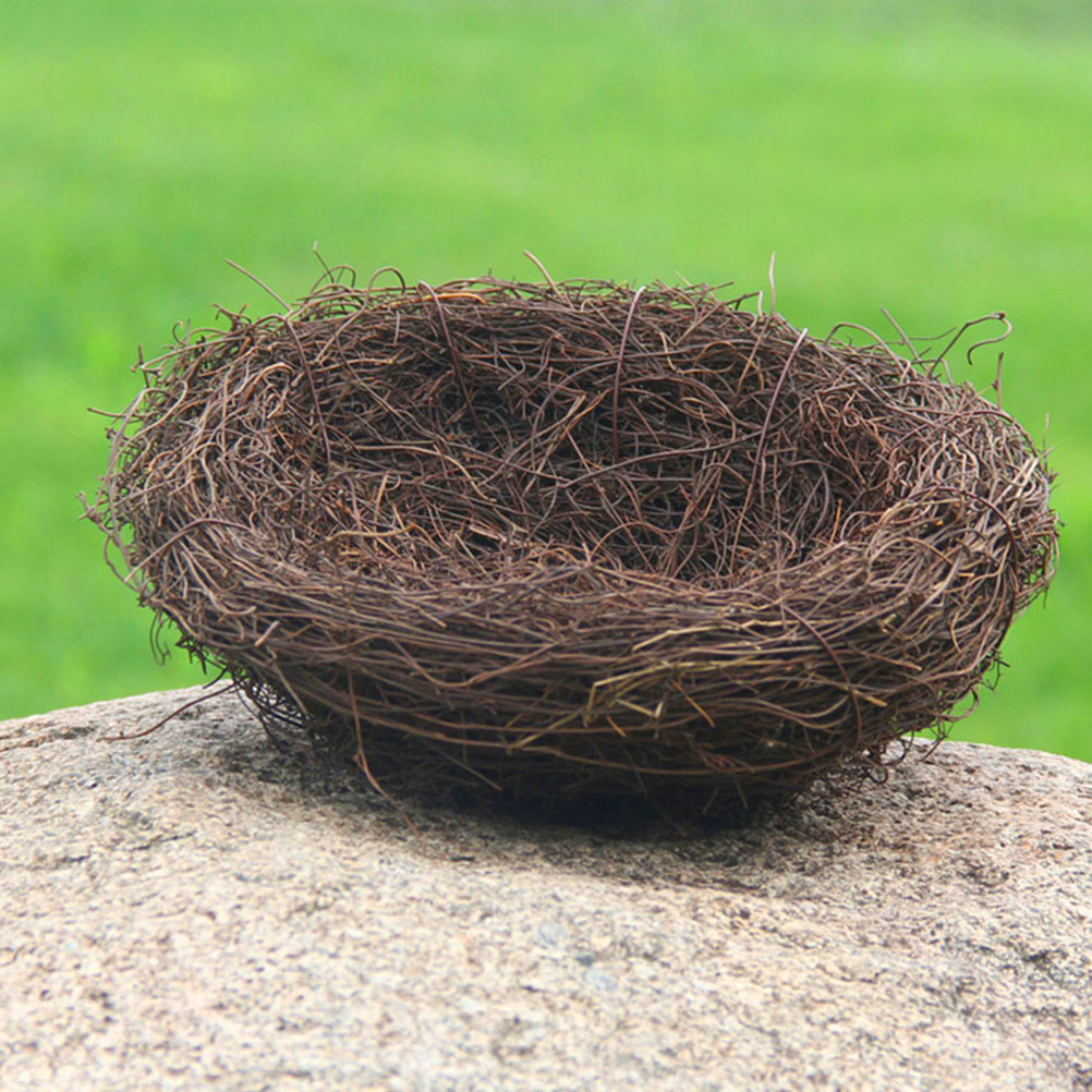 2Pcs Handmade Woven Rattan Bir - Bonsai Garden Photos 评论和价格