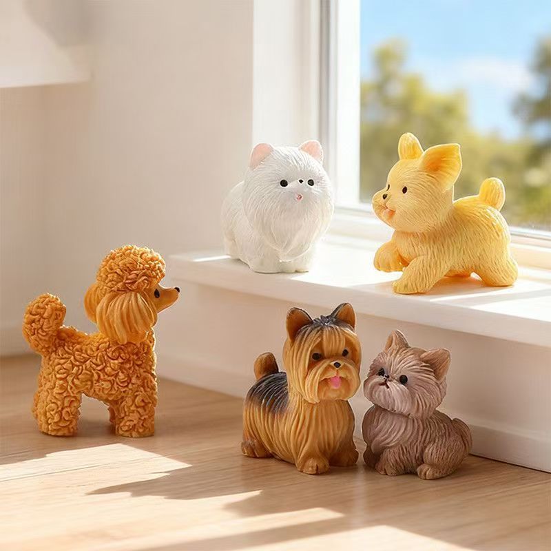 Cute Teddy Poodle Puppy Small  - Bonsai Garden Miniature 评论和价格