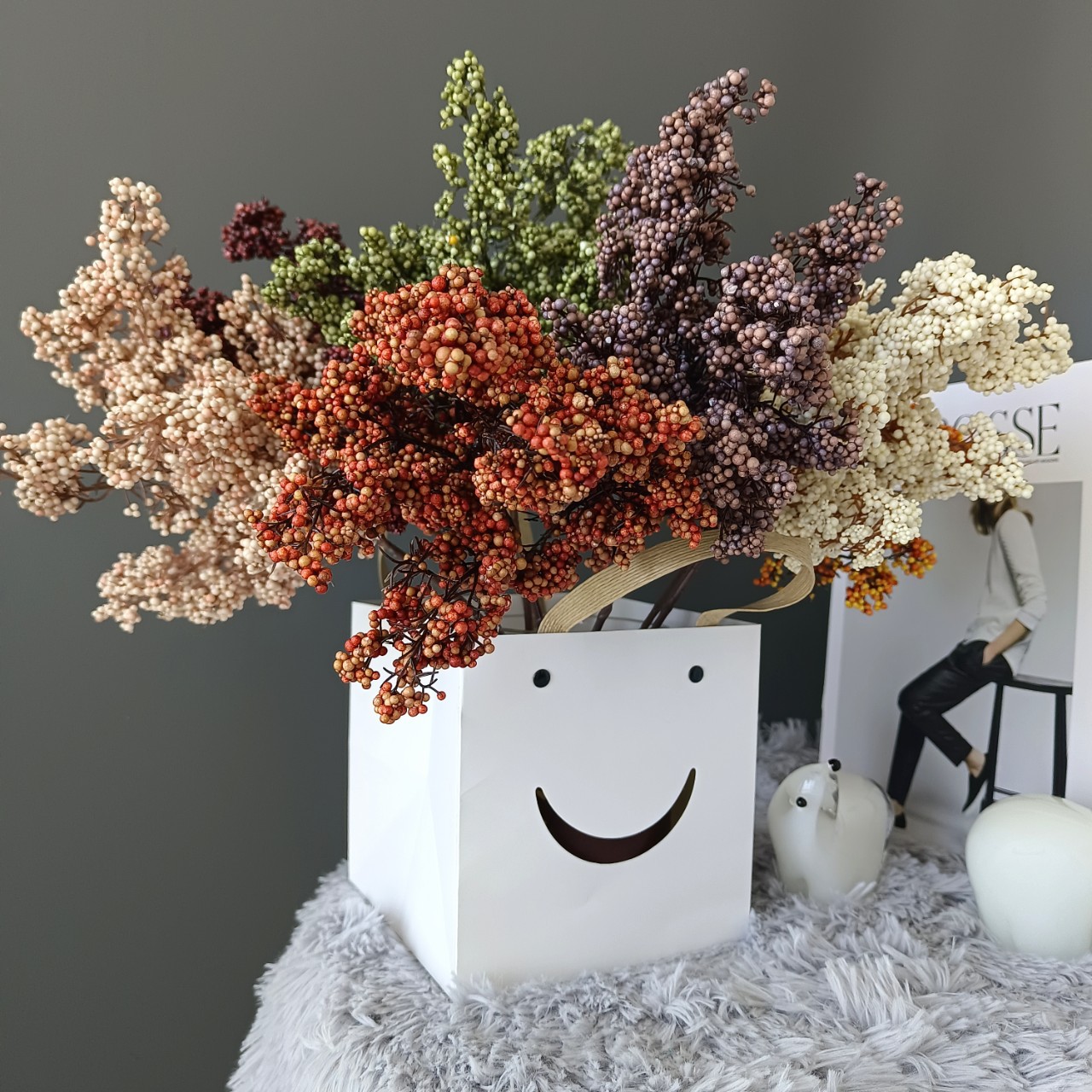 1/3pcs Artificial Flowers Plan - Bonsai Garden Home 评论和价格