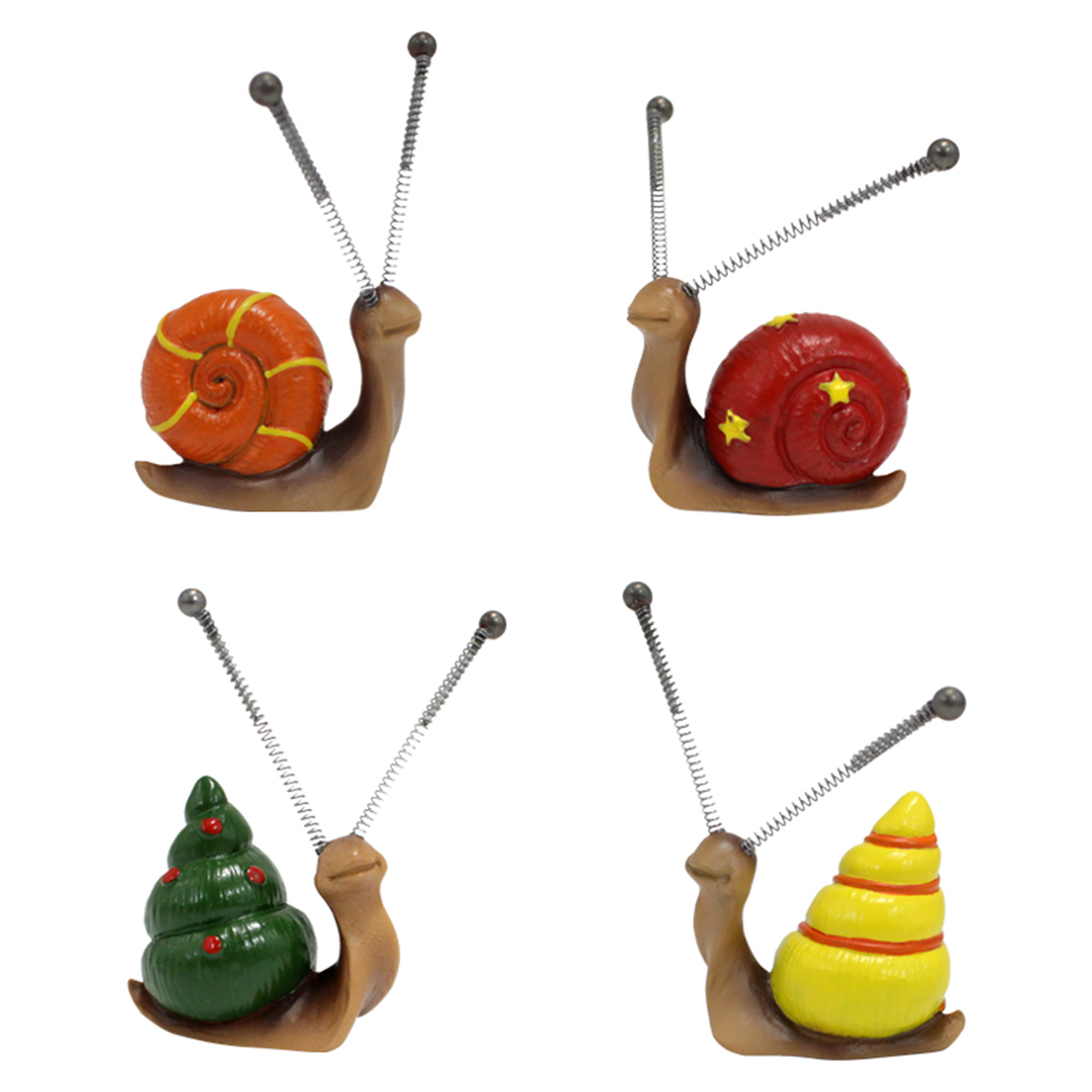 4pcs, Mini Snail Sculpture Bon - Bonsai Garden Home 评论和价格