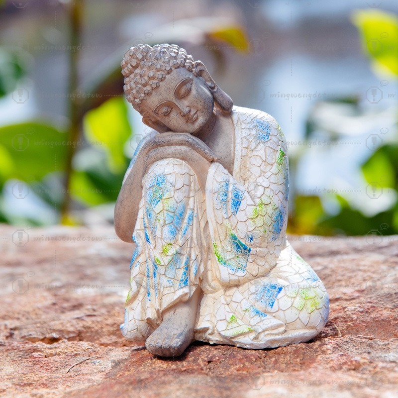 Mini Buddha Statue Ornament, N - Us Bonsai Garden 评论和价格