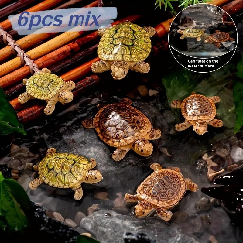 6 Mini Turtle Statues for Aqua - Bonsai Garden Miniature 评论和价格