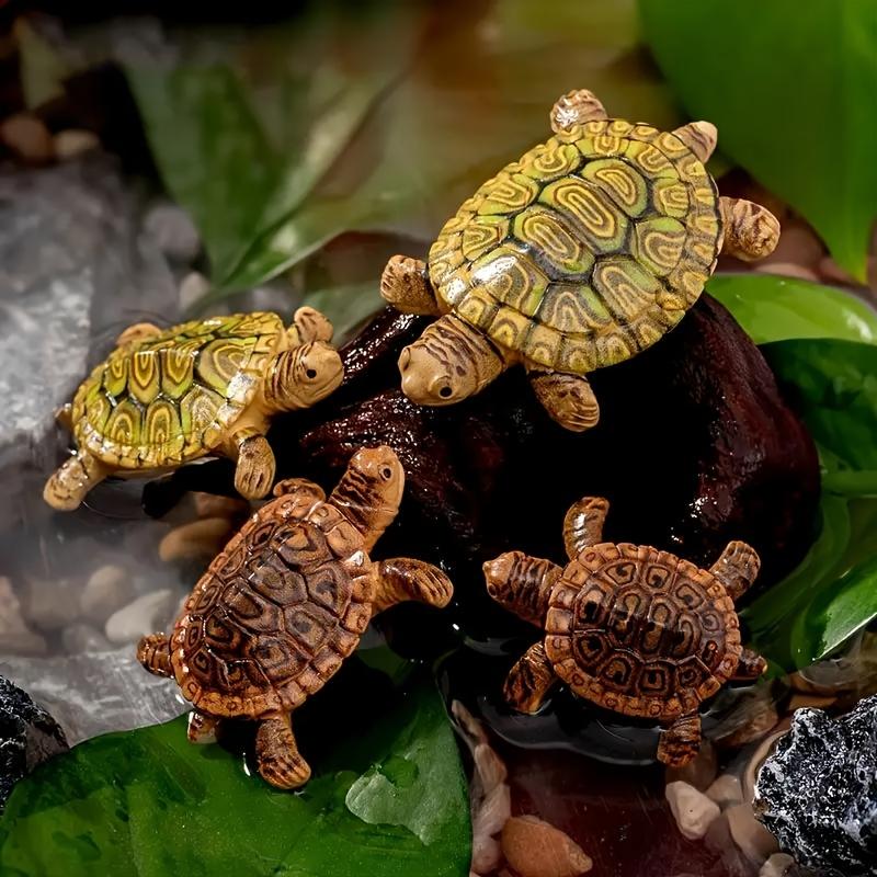 6 Mini Turtle Statues for Aqua - Bonsai Garden Miniature 评论和价格