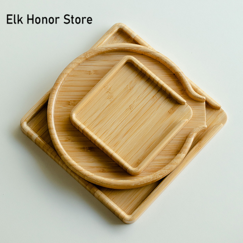Chinese Bamboo Food Tray Puer  - Bonsai Garden Home 评论和价格