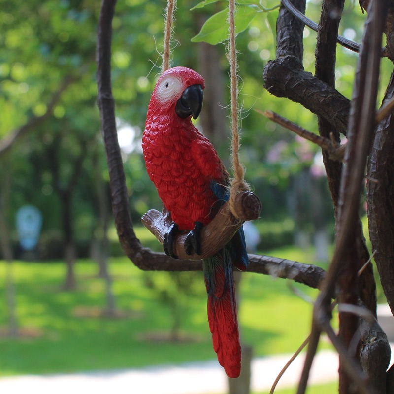 1Pcs Creative Swing Parrot Res - Bonsai Garden Miniature 评论和价格