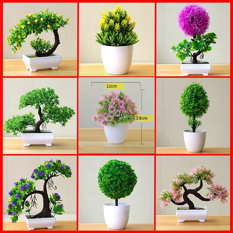Artificial Small Tree Potted P - Bonsai Garden Home 评论和价格