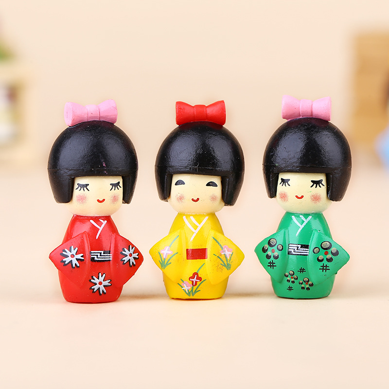 New Japanese Cute Girl Figurin - Bonsai Garden Miniature 评论和价格