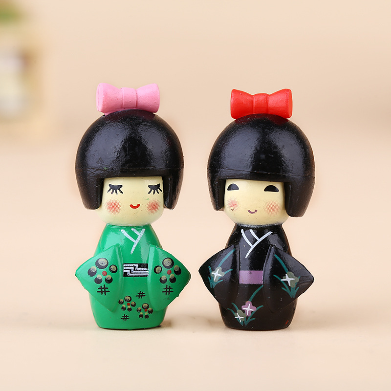 New Japanese Cute Girl Figurin - Bonsai Garden Miniature 评论和价格