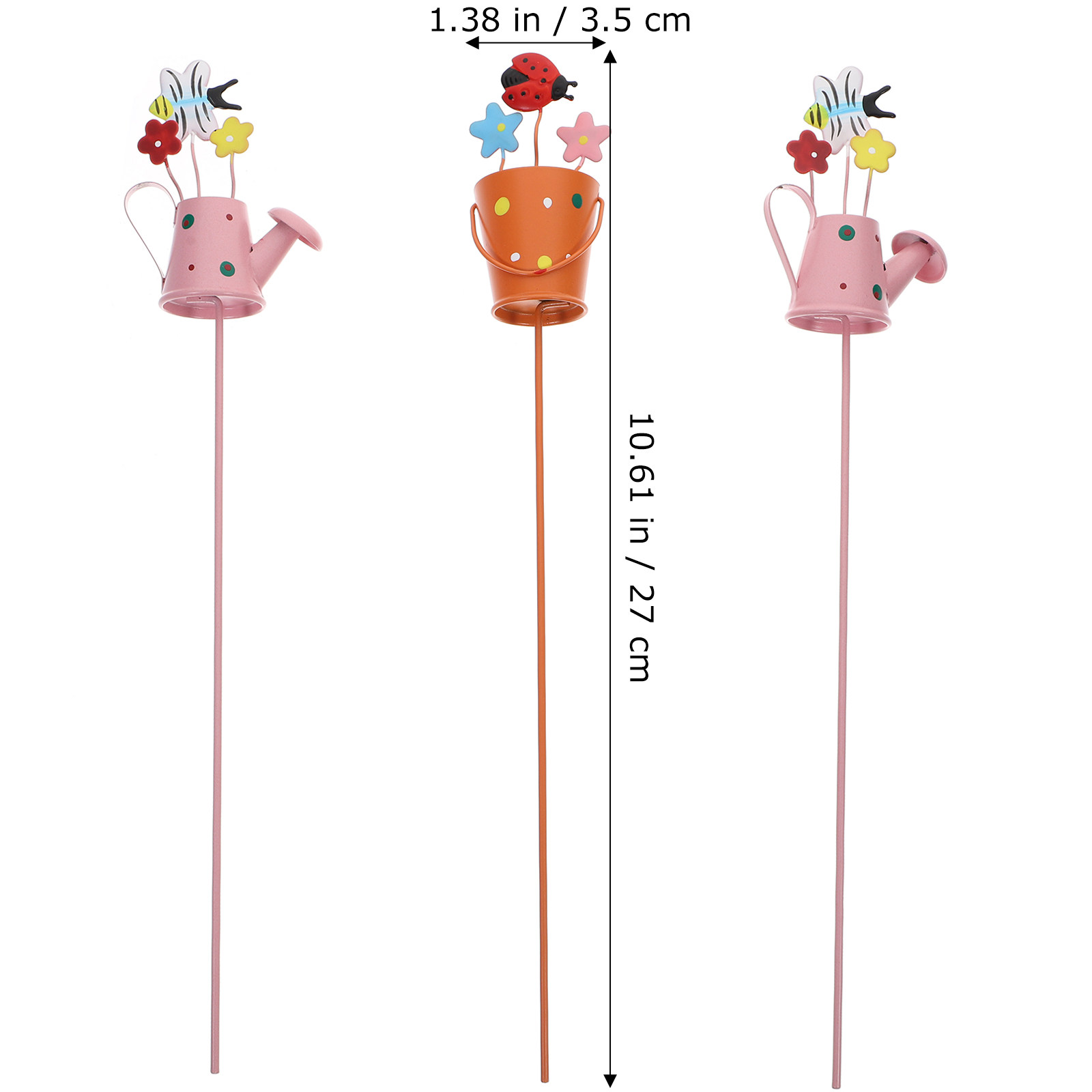 3Pcs Decorative Garden Stakes  - Bonsai Garden Photos 评论和价格