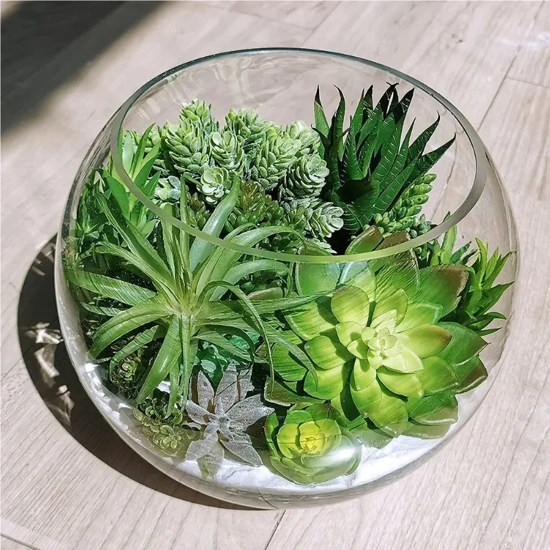10/20Pcs PVC Succulents Plants - Bonsai Garden Home 评论和价格