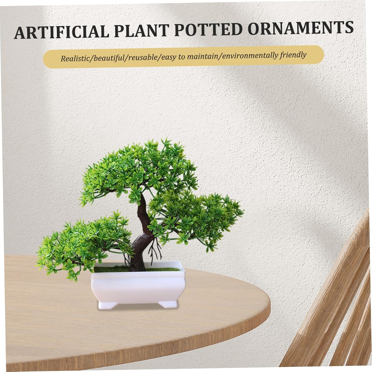 1/2Pcs Artificial Bonsai Tree  - Bonsai Garden Home 评论和价格