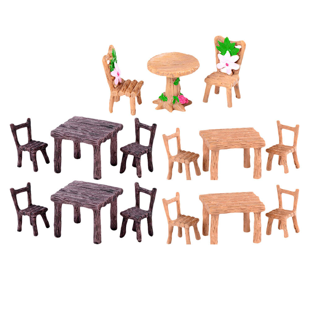 5Sets Mini Resin Miniature Cha - Bonsai Garden Home 评论和价格