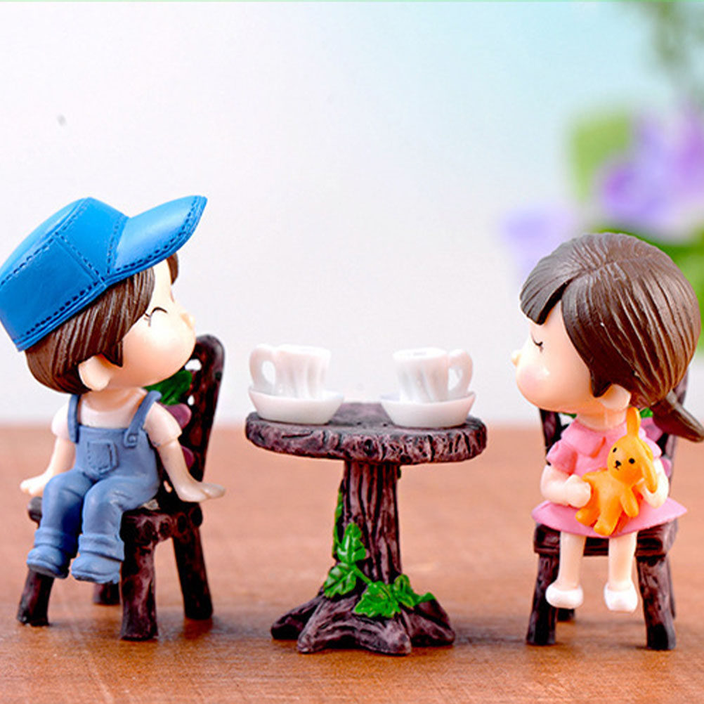 5Sets Mini Resin Miniature Cha - Bonsai Garden Home 评论和价格